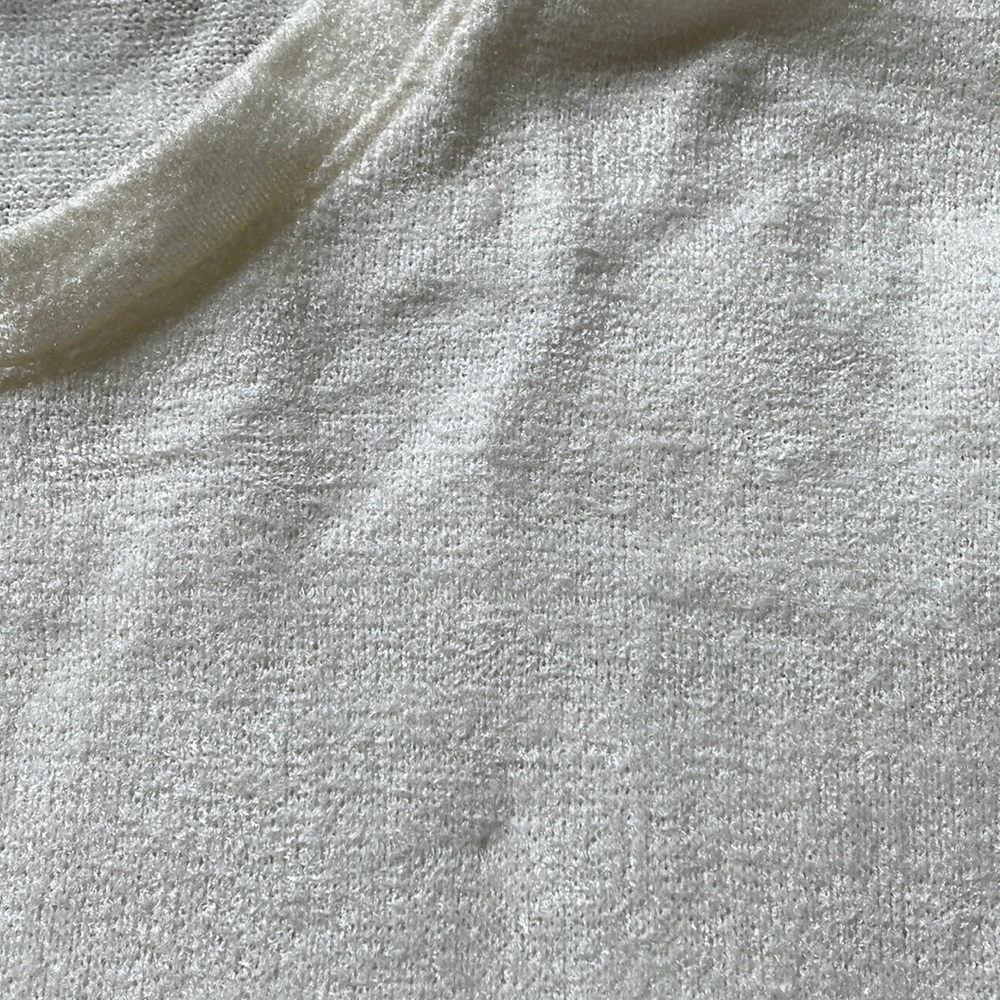 Three Dots Oversized Drawstring Metallic Sweatshi… - image 5